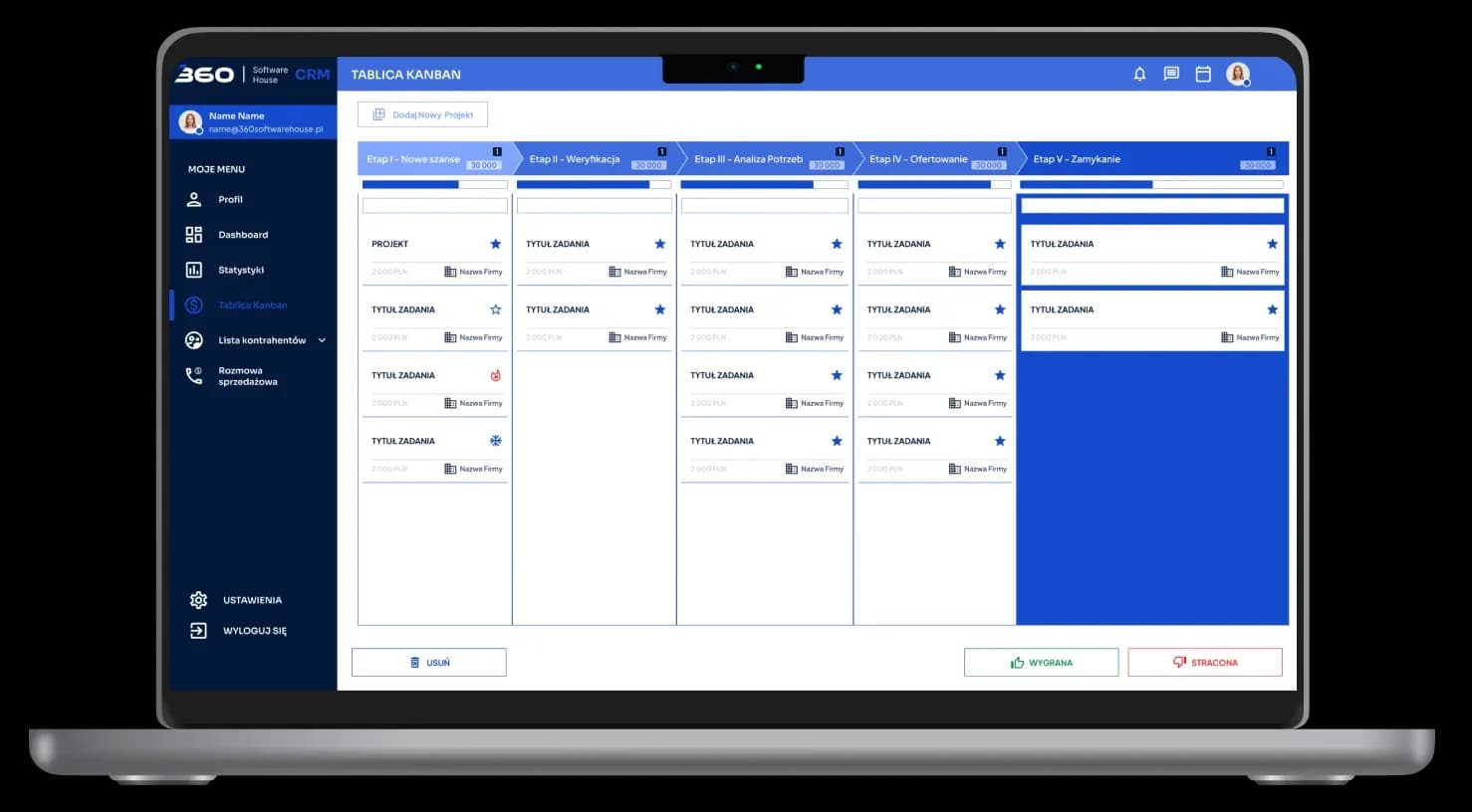System CRM 360 - zrzut ekranu 3