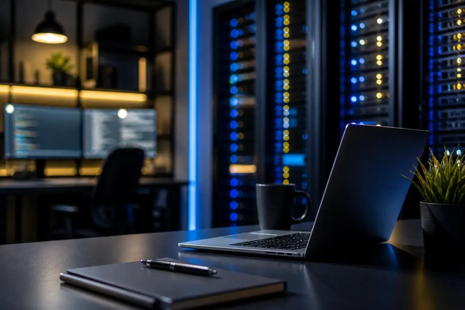 laptop biurko firma hosting