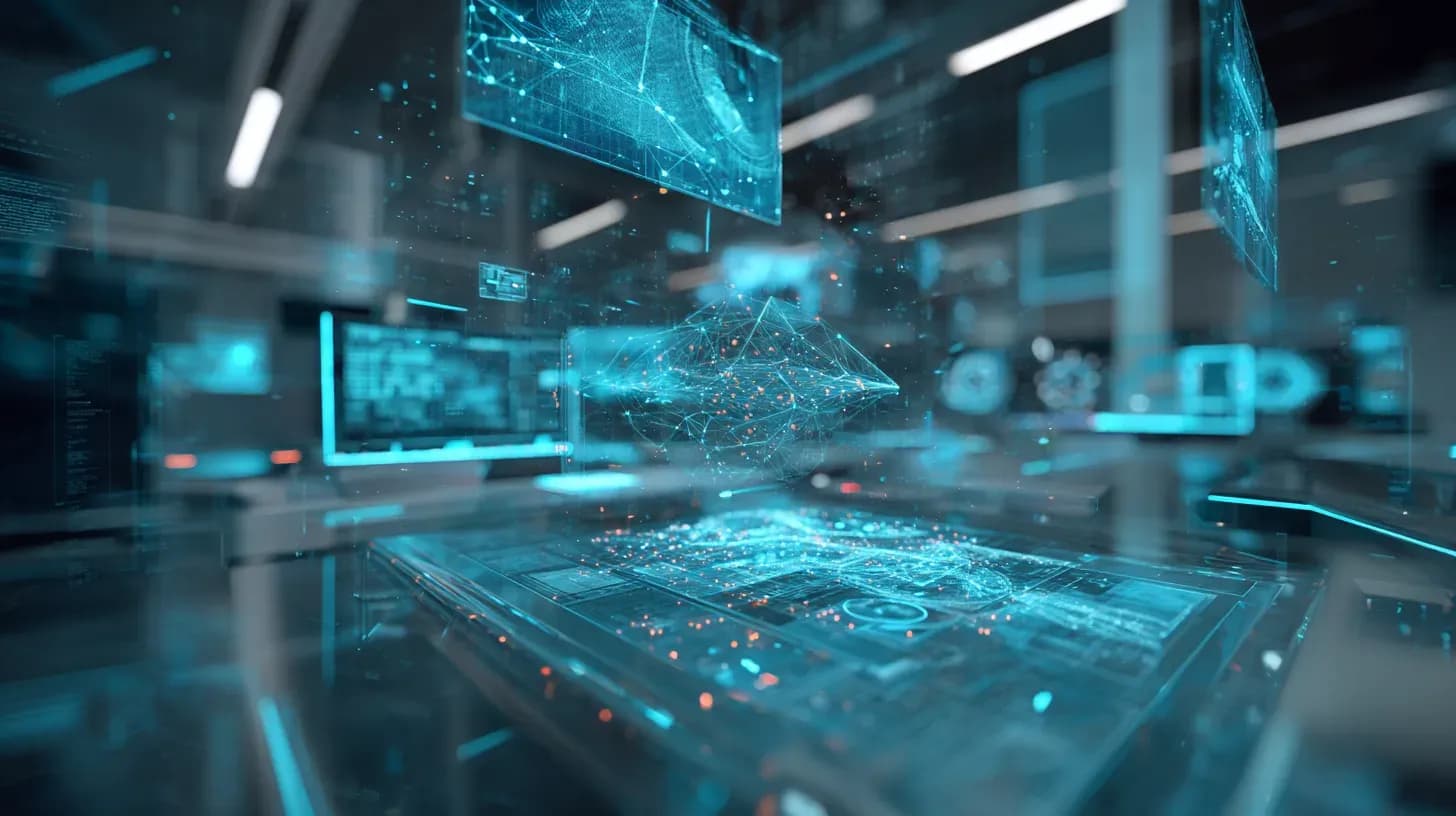 Digital network symbolising modern connectivity